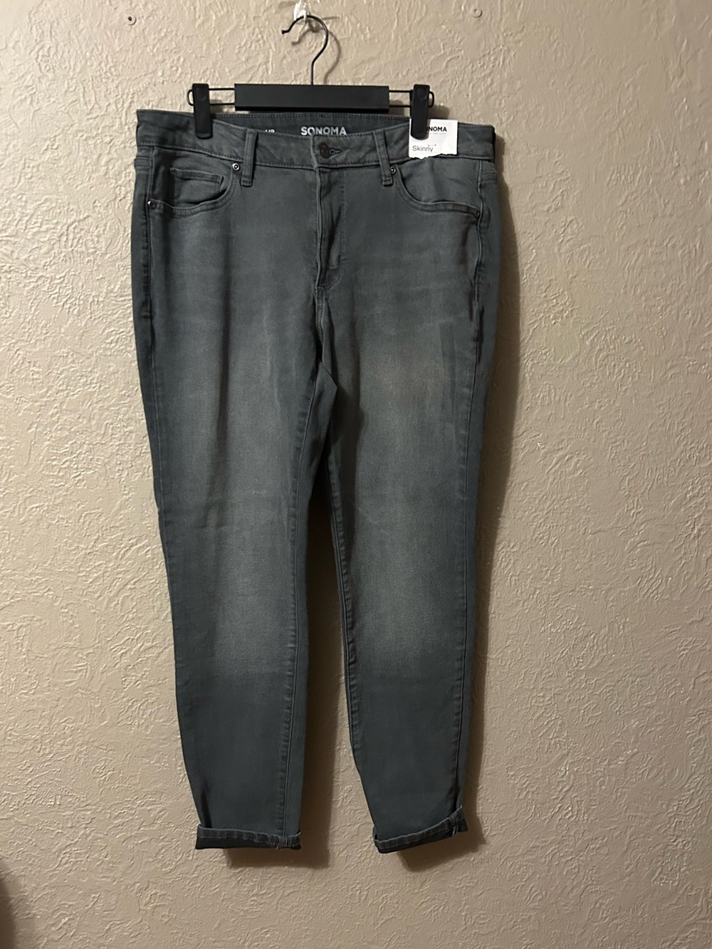 Sonoma Women's Washed Gray Ankle Skinny Jeans